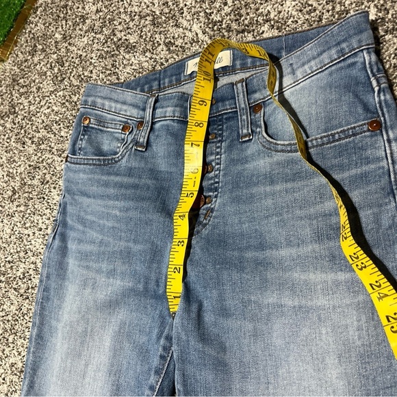MADEWELL CALI DEMI-BOOT Mini Flare Hem Distressed Crop Jeans 26P - Picture 4 of 12